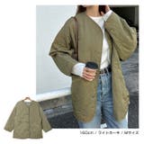 ノーカラー キルティング ジャケット | andme | 詳細画像12