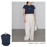 コットン天竺 ロゴ Tシャツ | andme | 詳細画像12 