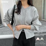 andme（アンドミー） | 裏起毛 2way スウェット カーディガン トップス レディース スウェットトップス トレーナー  プルオーバー アウター 羽織り 長袖 オーバーサイズ 体型カバー 楽ちん コットン 綿 ボリューム袖 カジュアル 防寒 暖か M L 秋冬 春 秋 冬