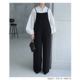 とろみ素材 スクエアネック サロペット | andme | 詳細画像12