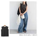 ノースリーブ コットン Tシャツ | andme | 詳細画像17 