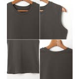 ノースリーブ コットン Tシャツ | andme | 詳細画像18 