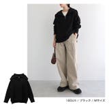 セーラーカラー ハーフジップ ニット | andme | 詳細画像11 