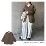 ノーカラー キルティング ジャケット | andme | 詳細画像7