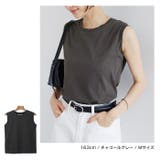 ノースリーブ コットン Tシャツ | andme | 詳細画像16 