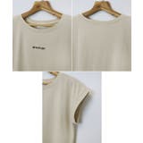 ロゴ フレンチスリーブ Tシャツ | andme | 詳細画像10 