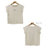 ロゴ フレンチスリーブ Tシャツ | andme | 詳細画像14 