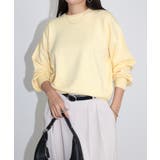 ライトイエロー | クルーネック 長袖 ニット | andme