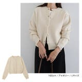 パールボタン 長袖 ニット | andme | 詳細画像8 