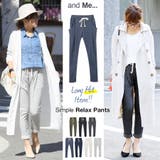 【M Lあり】大人ゆるstyle!!美ライン♪楽ちんウエストゴム リラックステー… | andme | 詳細画像1 