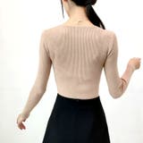 リブニット ヘンリーネック トップス | SUNSHINE CLOSET | 詳細画像6 