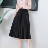 ブラック | プリーツスカート ロング ベルト付き | SUNSHINE CLOSET