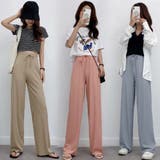 レディース ワイドパンツ ハイウエスト | SUNSHINE CLOSET | 詳細画像17 