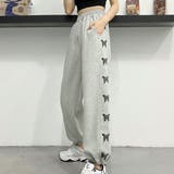グレー | スウェットパンツ サイドバタフライ 春 | SUNSHINE CLOSET