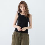 ブラック | キャミソール タンクトップ ノースリーブ | SUNSHINE CLOSET