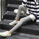 内スリット*グレー | ストレッチサイドスリットリブレギンス 春 春服 | SUNSHINE CLOSET