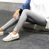 外スリット*グレー | ストレッチサイドスリットリブレギンス 春 春服 | SUNSHINE CLOSET