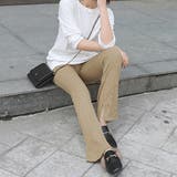 ダークベージュ | インサイドスリットフレアレギンスパンツ 春 春服 | SUNSHINE CLOSET