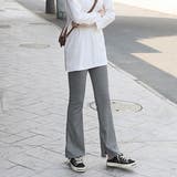 ダークグレー | インサイドスリットフレアレギンスパンツ 春 春服 | SUNSHINE CLOSET