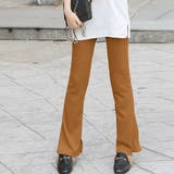 キャメル | インサイドスリットフレアレギンスパンツ 春 春服 | SUNSHINE CLOSET