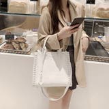 ホワイト | トートバッグ レディース クロコ型押し | SUNSHINE CLOSET