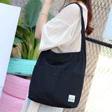 ブラック | キャンバストートバッグ ショッピングバッグ 肩掛け | SUNSHINE CLOSET