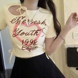 ロゴt 韓国 tシャツ レディース 半袖 | ANGELCLOSET | 詳細画像1