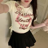 ロゴt 韓国 tシャツ レディース 半袖 | ANGELCLOSET | 詳細画像10