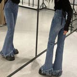 フレアパンツ デニムパンツレディース美脚 | ANGELCLOSET | 詳細画像12