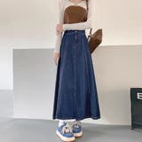 デニムスカート ロングスカート Aライン | SUNSHINE CLOSET | 詳細画像4