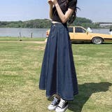 デニムスカート ロングスカート Aライン | SUNSHINE CLOSET | 詳細画像7