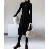 ミドル丈ニットワンピースハイネックワンピ | SUNSHINE CLOSET | 詳細画像1 