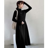 ミドル丈ニットワンピースハイネックワンピ | SUNSHINE CLOSET | 詳細画像2 