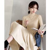 ミドル丈ニットワンピースハイネックワンピ | SUNSHINE CLOSET | 詳細画像9 