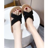 厚底サンダルジュート風クロスサンダル美脚 | SUNSHINE CLOSET | 詳細画像5 