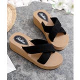 厚底サンダルジュート風クロスサンダル美脚 | SUNSHINE CLOSET | 詳細画像6 