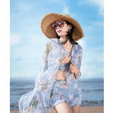 タンキニ 水着3点セットパレオ付き 韓国 | SUNSHINE CLOSET | 詳細画像15 