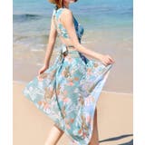 タンキニ 水着3点セットパレオ付き 韓国 | SUNSHINE CLOSET | 詳細画像4 