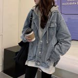 韓国デニムジャケット フード付き 大きい | SUNSHINE CLOSET | 詳細画像1