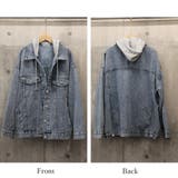 韓国デニムジャケット フード付き 大きい | SUNSHINE CLOSET | 詳細画像3