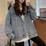 韓国デニムジャケット フード付き 大きい | SUNSHINE CLOSET | 詳細画像6