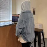 韓国デニムジャケット フード付き 大きい | SUNSHINE CLOSET | 詳細画像8