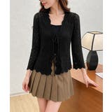 フロントリボン春夏トップス 長袖シースルー羽織り透け感 大人可愛い春夏服薄手 | SUNSHINE CLOSET | 詳細画像5