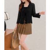フロントリボン春夏トップス 長袖シースルー羽織り透け感 大人可愛い春夏服薄手 | SUNSHINE CLOSET | 詳細画像8