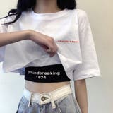 ヘソ出しtシャツ タンクトップ 韓国 | ANGELCLOSET | 詳細画像1