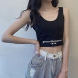ヘソ出しtシャツ タンクトップ 韓国 | ANGELCLOSET | 詳細画像6