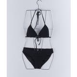 ポコポコ素材ビキニセット ホルターネック水着 シャーリングカバーアップ | SUNSHINE CLOSET | 詳細画像17 