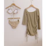 ポコポコ素材ビキニセット ホルターネック水着 シャーリングカバーアップ | SUNSHINE CLOSET | 詳細画像22 