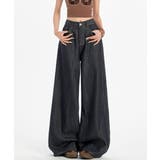 ワイドデニムパンツ ハイウエストジーンズ | SUNSHINE CLOSET | 詳細画像7 