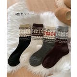 ノルディック柄ミドルソックス 4足セット | SUNSHINE CLOSET | 詳細画像2 